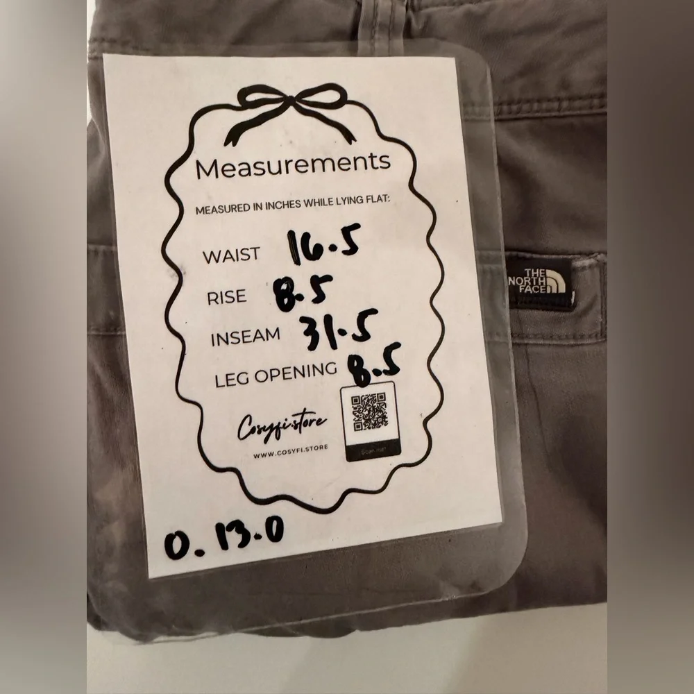 The North Face Gray Roll Up Hem Hiking Pants Size men’s Size M